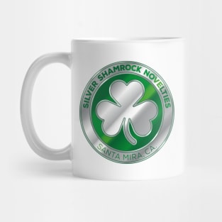 Silver Shamrock logo Mug